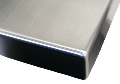 Stainless steel countertop